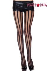Music Legs | ML-7056, Vertical Striped Pantyhose
