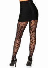 Leg Avenue | LA-7958, Sheer Leopard Tights back view