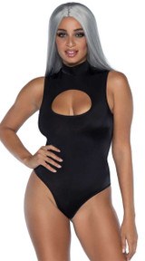 Leg Avenue | LA-3778, Black Spandex Keyhole Bodysuit