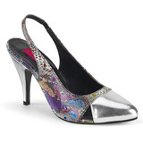 Pink Label | DREAM-405, 4" Heel Sling Back Pump Multi Color