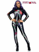 Leg Avenue | LA87066, Floral Skeleton Catsuit