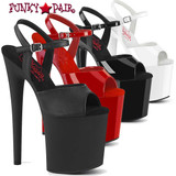 Pleaser | Naughty-809, 8" Comfort Width Ankle Strap Sandal