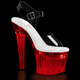 Pleaser FLASHDANCE-708SPEC, 7"LED Light-Up Ankle Strap Sandal