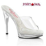 Fabulicious GLORY-501, 5" Clear Comfort Width Slide
