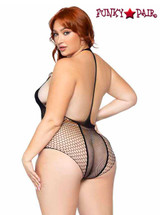 Leg Avenue LA81639X, Plus Size Multi Net Bodysuit Back View