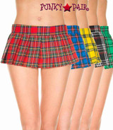 Music Legs | Velcro Wrap Around Plaid Skirt ML-25073