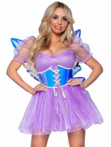 A2905, Iridescent Waist Cincher Fairy Wings