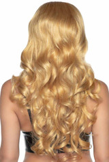 Leg Avenue A2879, Curly Wig With Braid back view