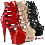 Pleaser Adore-1013MST, 7" Strappy Cage Bootie