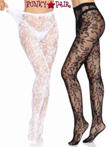 Leg Avenue LA-9727, Seamless Chantilly Floral Lace Tights