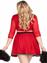 LA86895X, Plus Size Varsity Babe Back View By Leg Avenue