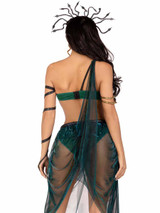 LA87181, Medusa Costume Back View By Leg Avenue