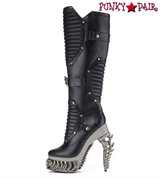 Hades, HEL Knee High Boots Side view