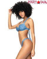 MA67082, Denim Underwire Bikini Side View