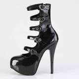 TEEZE-23, 5.75 Inch Heel Strappy Bootie Sandal