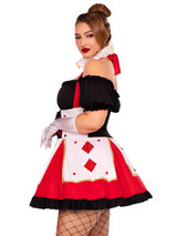 LA83409X, Plus Size Pretty Playing Card Side View