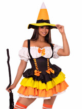 LA87267, Candy Corn Witch Costume By Leg Avenue