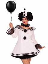 Leg Avenue LA86658X, Pierrot Clown Plus Size Costume
