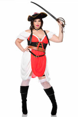 Music Legs ML-71160Q, Plus Size Adventurous Pirate Costume