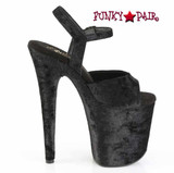 Pleaser FLAMINGO-809WRB, 8 Inch Shimmering Fabric Platform