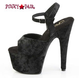 Pleaser ADORE-709WR, 7 Inch Ankle Strap Shimmer Sandal