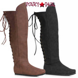 119-RICHARD,  1" Men's Over the Knee Boot with Laces in Back