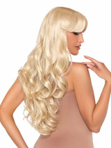 Leg Avenue A2723, Blonde Wavy Wig Back View