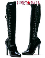 Fierce, 5 Inch Stiletto Heel Knee High Boot w/Inner Zipper * Fierce sz 5-14 * Made by ELLIE Shoes