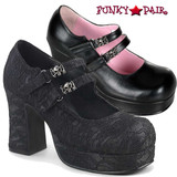 Demonia Shoes | Goth Punk Mary Jane | Gothika-09