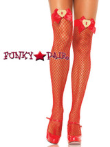 Red Bow Top FishNet Stockings | Leg Avenue (9648)