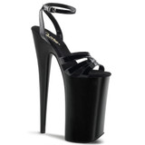 Pleaser | Beyond-012, Black 10" Exotic Dancer Strap Sandal