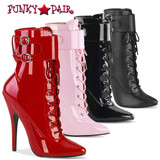 Devious | Domina-1023, 6" Ankle Boots with Ankle Cuffs