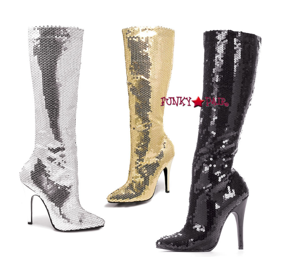 Ellie Shoes 511 Buckleup 5 Inch Heel Thigh Boots with Buckles & Inner Zipper - Women's Fashion main image 0