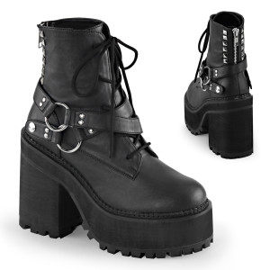 Demonia | Assault-66, Cleated Platform Ankle Boots