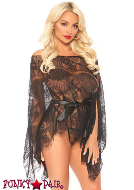 Leg Avenue | LA86104, Eyelash Lace Robe