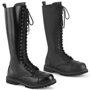 RIOT-20, Men's Leather Boots By Demonia
