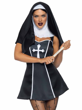 LA86984, Naughty Nun Costume By Leg Avenue