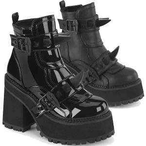 ASSAULT-72, Spike Ankle Boots By Demonia