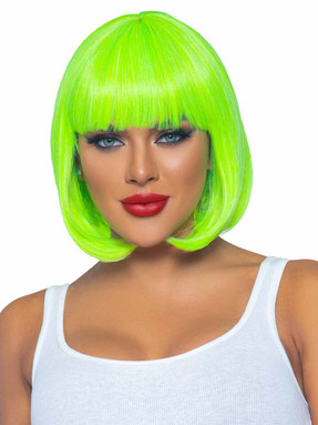 A2907, Neon Green Bob Wig