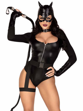 LA87191, Fierce Feline Costume By Leg Avenue