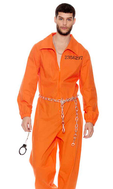 FP-553215, Lock it Down Men's Inmate Costume By ForPlay