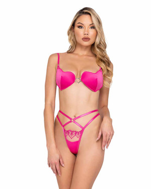 R-LI626, Heart Cup Bra Set By Roma