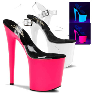 Stripper Shoes | Flamingo-808UV, Ankle Strap UV Sandal