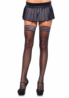 LA-1068, Hold Up Black Stockings