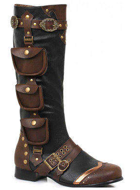 Men's Steampunk Costume Boots 121-Amos