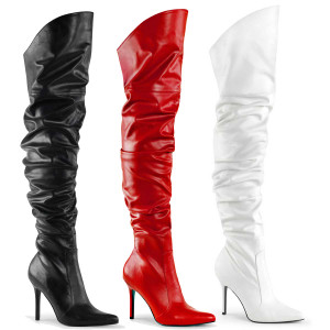 Scrunch Thigh High Boots | Pleaser Classique-3011