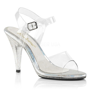 Caress-408MG, 4" Ankle Strap with Accent Sandal