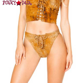 J. Valentine | Lace up Bottom Rave Wear JV-FF198 color rusty