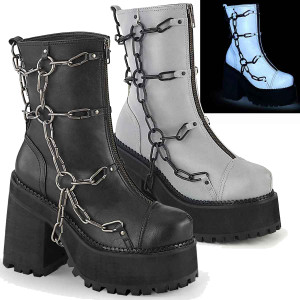 Demonia | Assault-66, Cleated Platform Ankle Boots