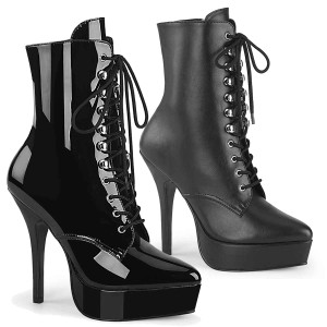 INDULGE-1020, 6" Lace-Up Ankle Boot By Devious